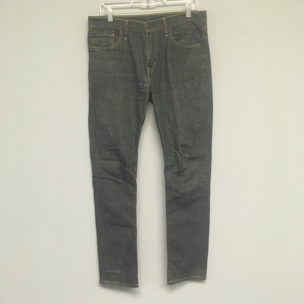 Levis 511 32x34 Rinsed Playa Dark Wash Blue Jeans